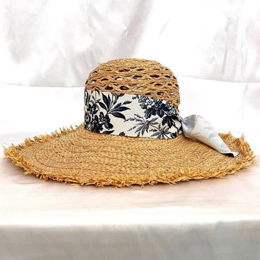 Gucci Bob Hat Beige Herbarium Ribbon Flora - Picture 4 of 10